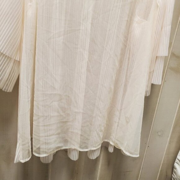 VS Sheer Chiffon Pleated Top Rhinestone Coquette Lingerie - Picture 12 of 13